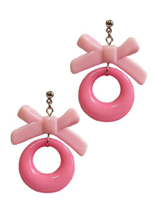 bow hoop earrings by pink brigade for pinky star