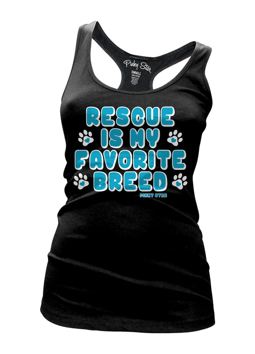rescue is my favorite breed animal lovers tank top by pinky star
