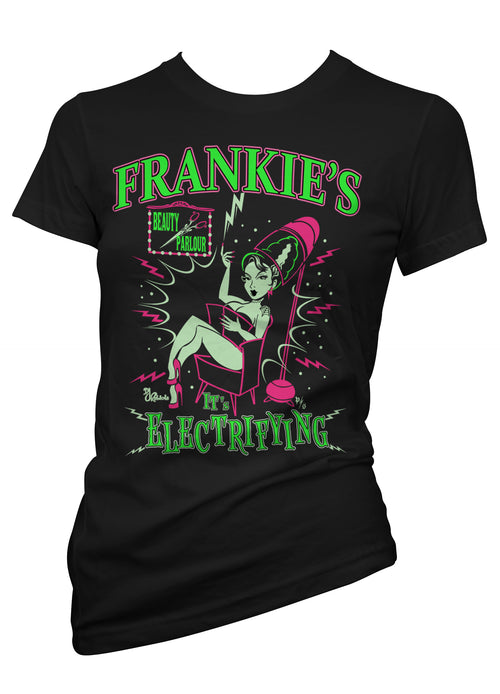 Frankie's beauty parlor, it's electrifying monster tee by pinky star