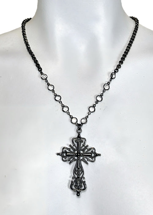 cross necklace by pinky star