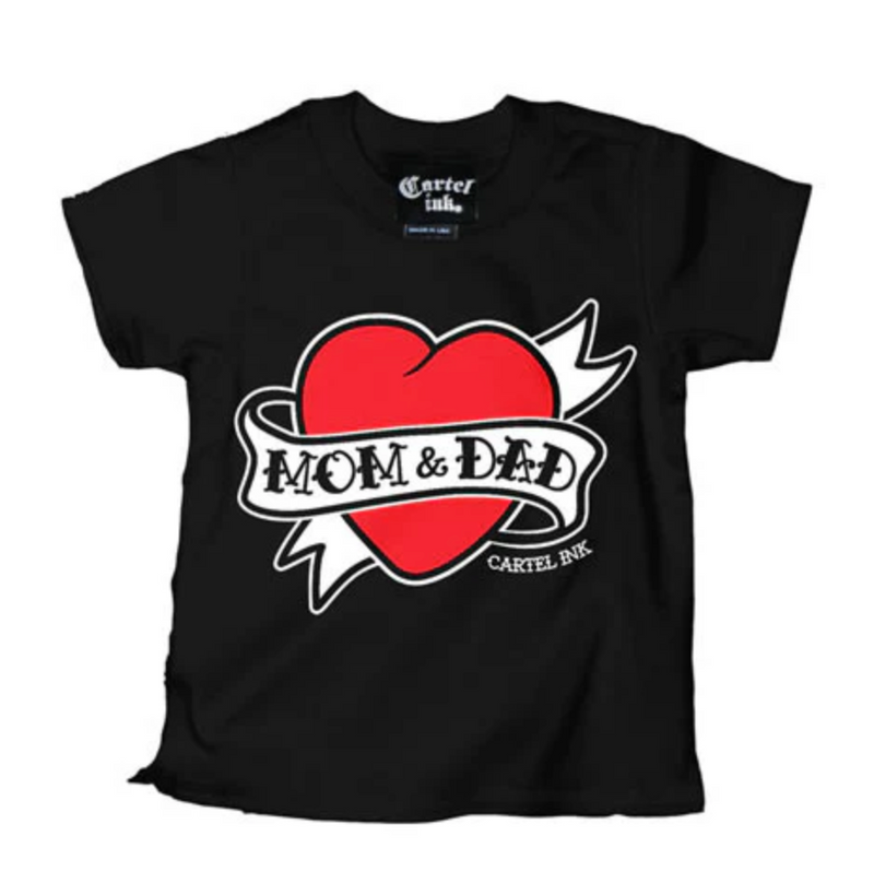 Mom & Dad Heart Kid's Tee