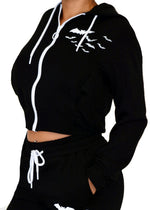 bat gang cropped hoodie - pinky star