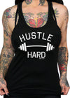 hustle hard tank - pinky star