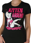 pinky star kitten around tee