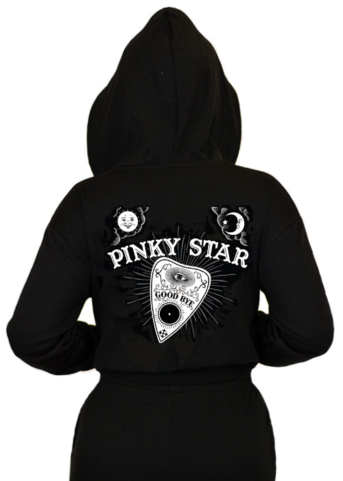 Mystic Good Bye Cropped Zipup Hoodie