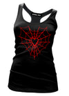 heart web tank - pinky star