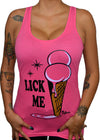 Lick Me Racerback Tank Top