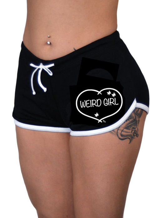 weird girl shorts - pinky star